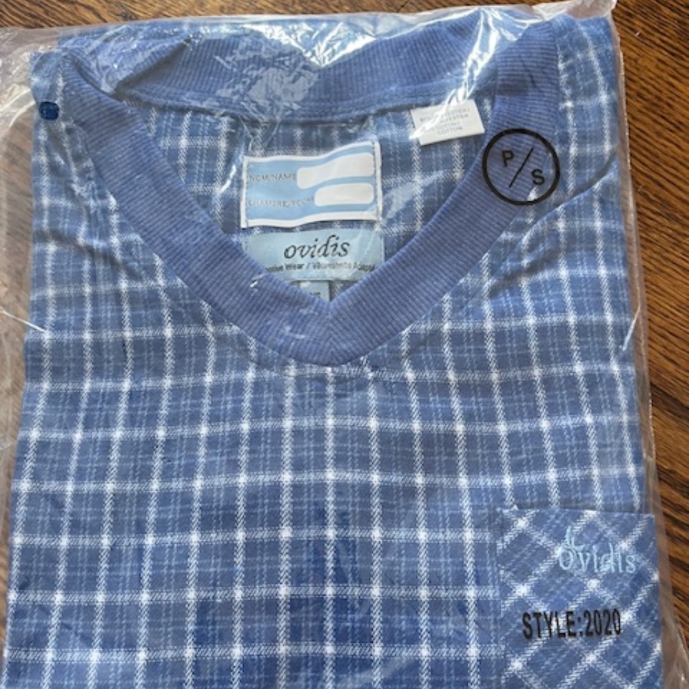 Ovidis Adaptive Nightshirt Pajama Elderly Disabled Men Open Back